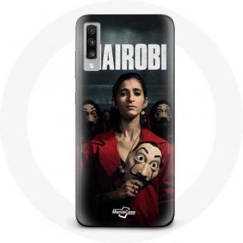 Involucro Samsung Galaxy A70 La casa de papel Nairobi Saison 4