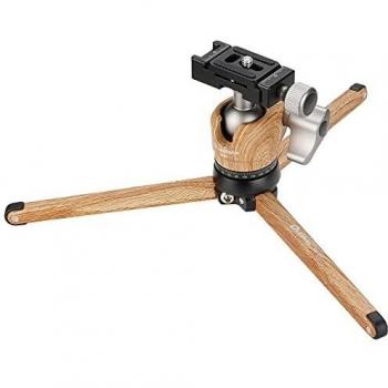 Leofoto Mini-Stativ MT-01 + Kugelkopf LH-25 in edlem Holzdesign