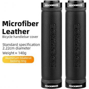 SoftSlick Handlebar Ends – RockBros Microfiber Leather