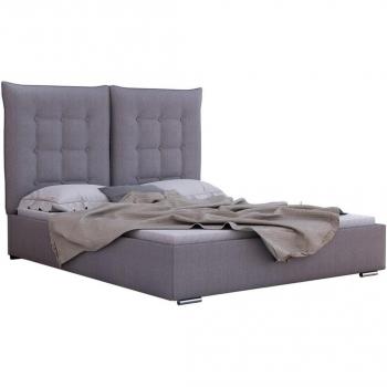 Cama Florence 104 Gris – Espacio Doble con Somier Incluido