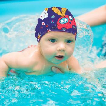 Children's Swim Hat with Cartoon Design