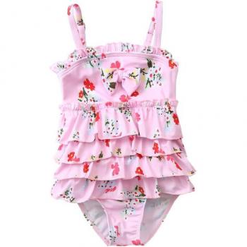 Floral Ruffle One-Piece Bathing Suit for Kids