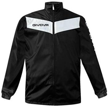 Giacca Rain Scudo Givova – Manica Lunga – Colore Nero e Bianco