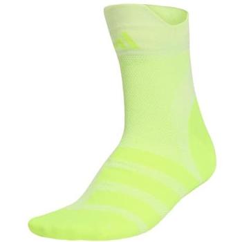 Adidas RUNxADIZERO Socks – Unisex Neon Yellow, Size 40-42