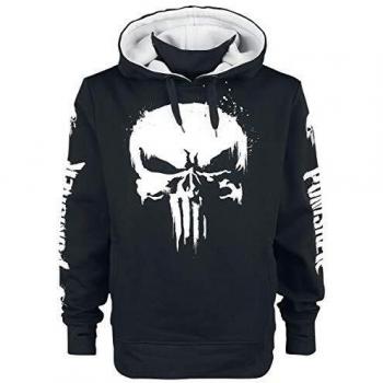 The Punisher Skull Kapuzenpullover schwarz in XL