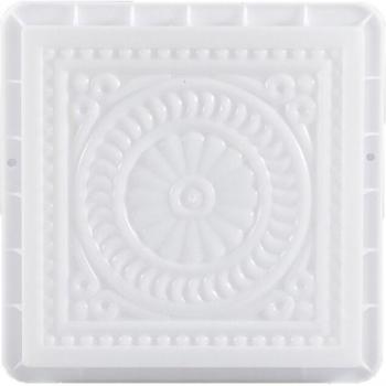 Cimentation Décorative Carré Floral Vintage 50 lb – Pavage de Jardin