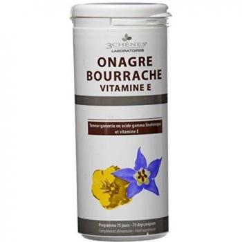 Huile d'Onagre et de Bourrache avec Vitamine E 150 capsules