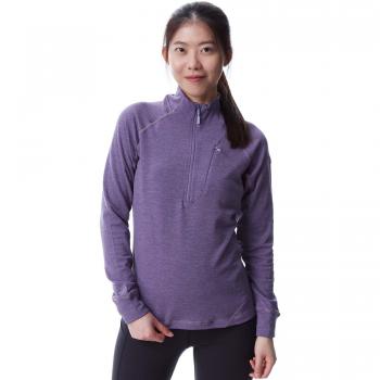 Rab Nexus Women's Half-Zip Fleece Top, UK 12, Purple Sage