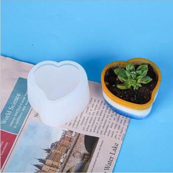 Succulent Flower Pot Silicone Epoxy Mold