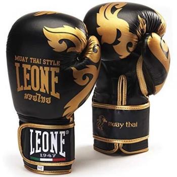 Leone 1947 Muay‑Thai Boxhandschuhe – Schwarze Variante – 10 Uz