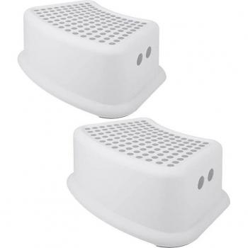Tabouret pour enfants, escabeau pour l'apprentissage de la propreté, tabouret de toilette avec poignées douces antidérapantes, empilable