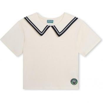 Peau de Pêche T‑shirt Kenzo Kids 10A Fille Beige