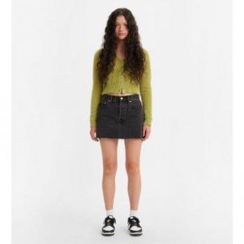 Falda Levi's Icon negra para mujer