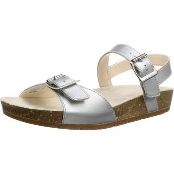 Clarks Volkin Icon INF Sandalo per bambini cintura caviglia grigio