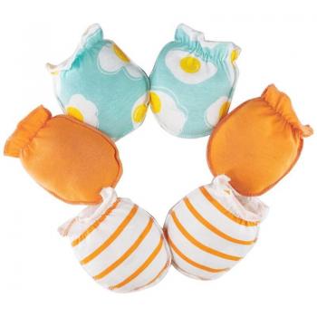 Soft Cotton Baby Scratch-Proof Gloves