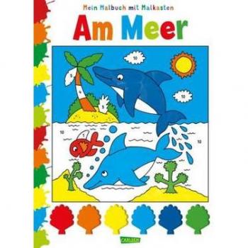 CARLSEN 119039 Mein Malbuch mit Malkasten: Am Meer