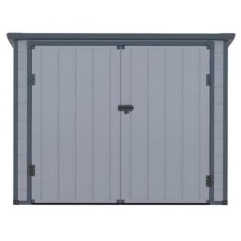 Abri gris multi‑usage DENEB en résine – Dimensions 199 × 90 × 149 cm