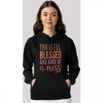 Kapuzenpullover “Kind of a Mess” – F4NT4STIC Premium Edition (S, schwarz)