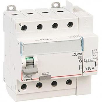 Legrand 411652 Interrupteur différentiel 4P 400V 40A type AC 30mA