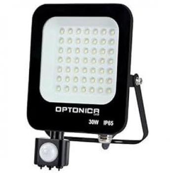 Proiettore LED 30W Sensore Nero IP65 2700lm 4500K Lucentezza