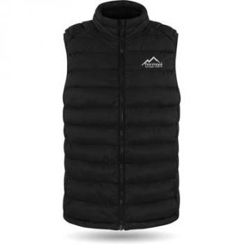 Normani Übergangsweste „Eriboll“ – winddichter Outdoor Bodywarmer für Kinder (Schwarz, 134 × 140 cm)