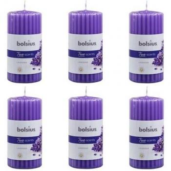 Set Lavanda Raffinata 6 Candele Rigate