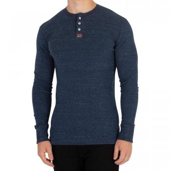 Blue Grandad Langarm‑Top Herren – Superdry – XL/XXL