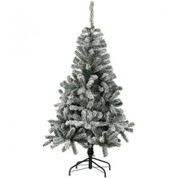 Albero di Natale Innevato 120 cm con piede in metallo