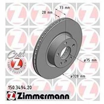 ZIMMERMANN Ventilated Brake Disc 150.3494.20 for BMW X3 (F25), X4 (F26)