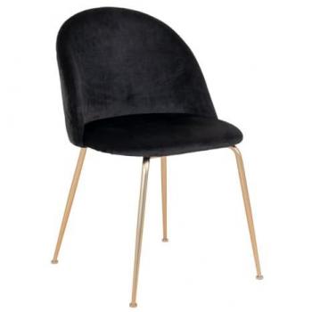 Sillas Geneve EpiKasa, Terciopelo Negro – Set 2