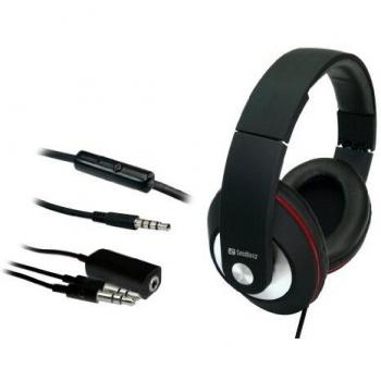 Cuffie Full Size Wired Sandberg Play'n Go, Modello 125-86, Colore Nero