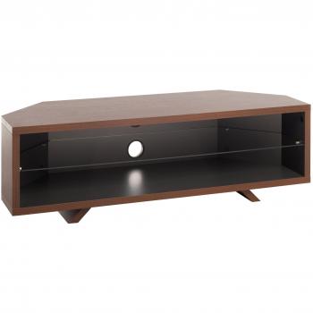DL115WSG TechLink Walnut TV Bracket – Dual Corner, Satin Grey, 55 Max