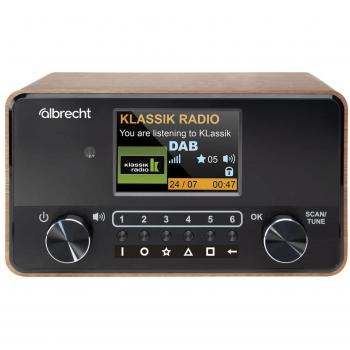 Albrecht DR 866 (DAB, FM, Bluetooth), Radio, Marrone, Nero