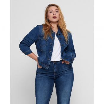 ONLY Curve Denim Jacket (Blue)