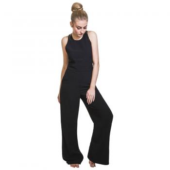 High‑Waist Black Palazzo Jumpsuit – All‑in‑One