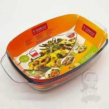 Lasagneform aus Glas 23 Liter