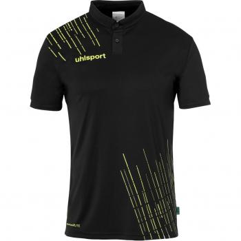 Uhlsport Herren Polo-Shirt Score 26 Poly, Schwarz, Gelb, (5XL)