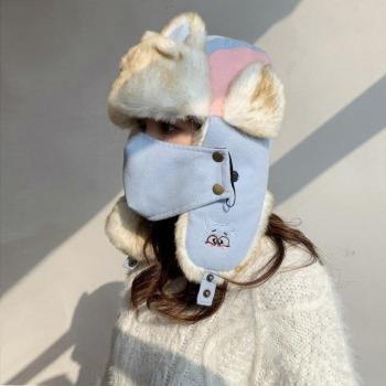 Women's Thicken Earmuffs Bomber Hat