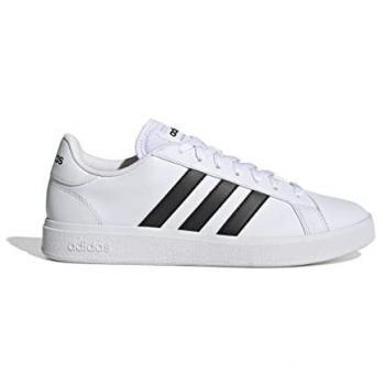 Adidas Men's Grand Court Base 2.0 Shoes Cloud White/Core Black/Cloud White 6.5 UK