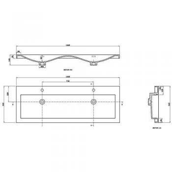 Stano Mobile bagno doppio lavabo 144 cm