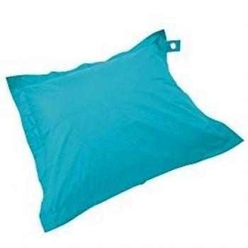 Solys Housse Vide Pouf XL Imperméable Bleu Rectangulaire 140 x 120 cm Polyester 1 Place XL