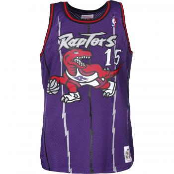 Canotta Swingman Carter 15 Raptors, Mitchell & Ness NBA Swingman Jersey Toronto Raptors Road 1998-99 Vince Carter #15, colore viola, taglia L