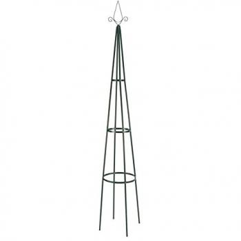 Grüne Rankpyramide aus Metall von SPETEBO, 200 cm hoch