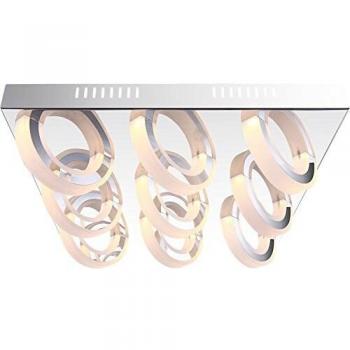 MANGUE 45 W Glas-Deckenleuchte – LED, gebogen, satiniert (Beleuchtung)