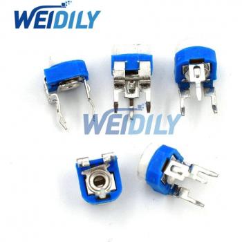 Trimpot 50 pièces RM065 500 ohm couleur bleu et blanc