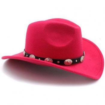 Wolle Filz Kappe für Männer & Frauen – Western Edition 61 cm