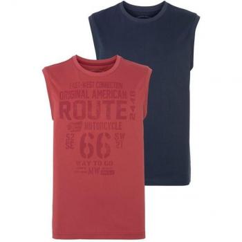 Man's World Muscleshirt, ärmellos, Rundhalsausschnitt, 100% Baumwolle, bedruckt