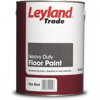 Leyland Trade Heavy Duty Floor Paint, Tile Red, 5L