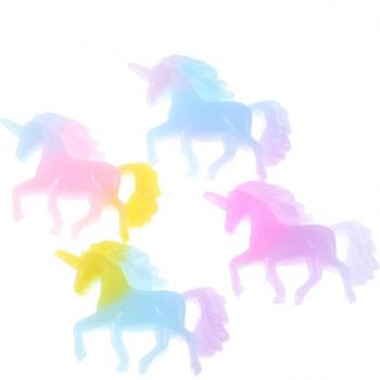 20 Piezas de Resina con Diseño de Unicornio para Decoración y Manualidades