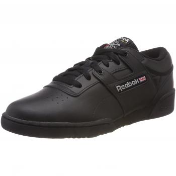Reebok Workout Low, Chaussures de Sport Homme, Noir (43 EU)